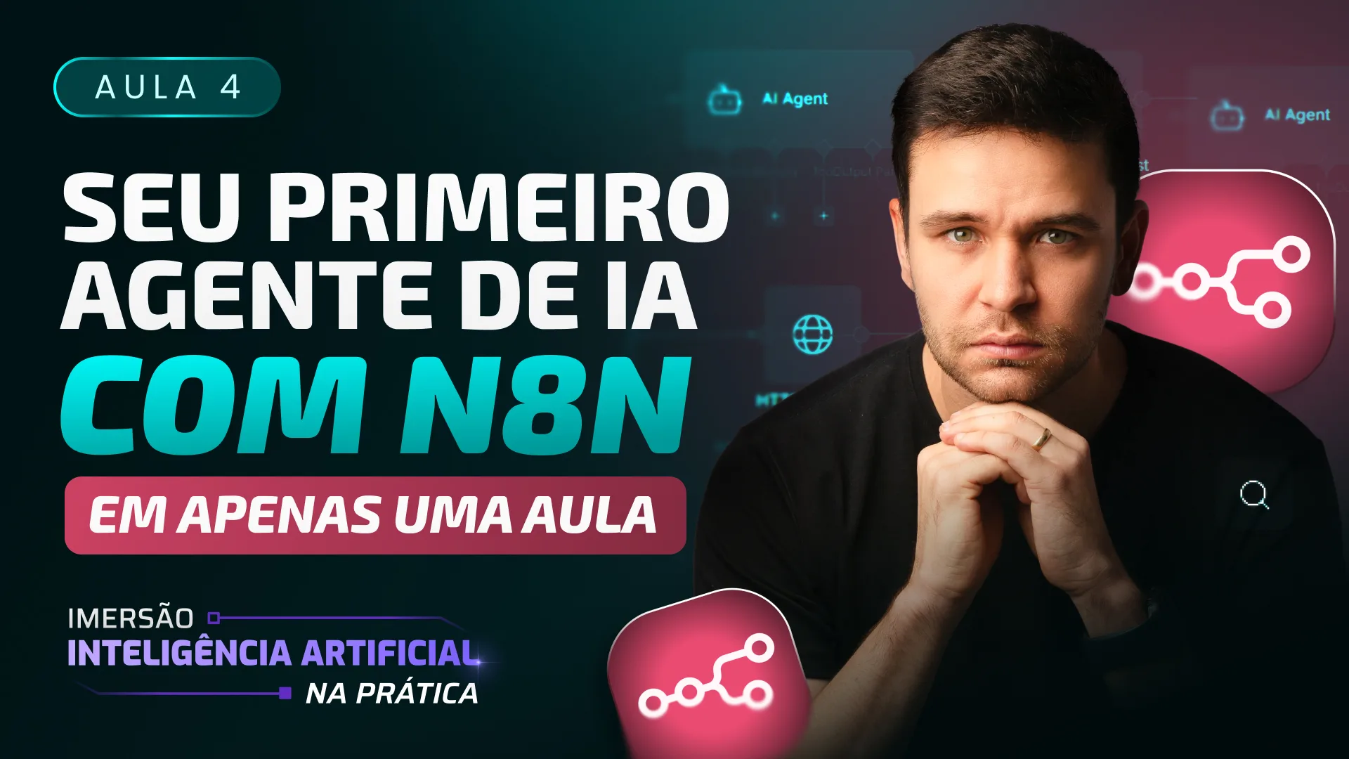 AULA 4: Seu primeiro Agente de Inteligência Artificial com N8N em apenas uma aula